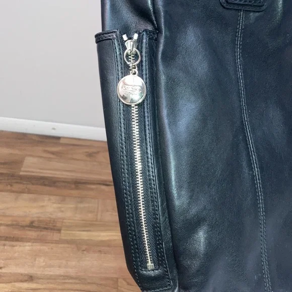 coach black leather bag - Picture 4 of 11